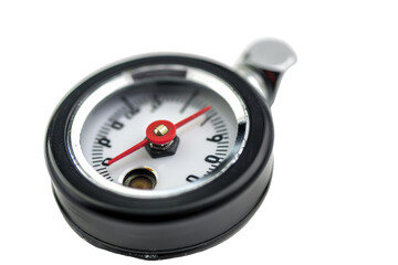 Close up of a pressure gauge tool