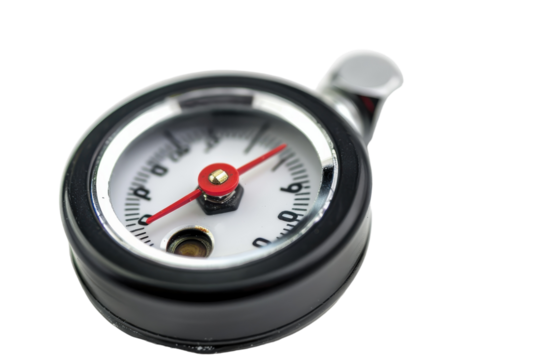 Close up of a pressure gauge tool