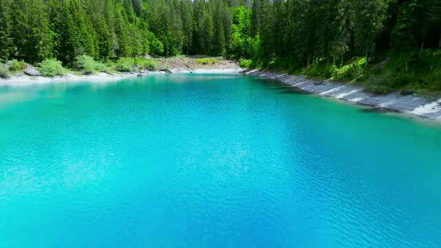Lake Cauma - Caumasee - Breathtaking Beauty of swiss mountain Lake