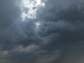 Obraz premium Brewing storm caused by a heatwave.