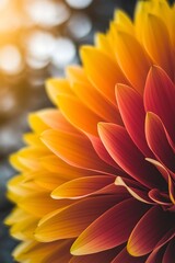 yellow dahlia flower