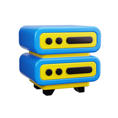 server 3d render icons