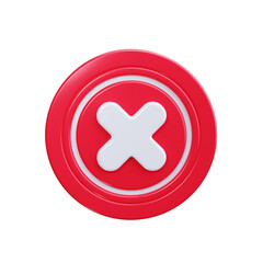 Obraz premium cross 3d render icons