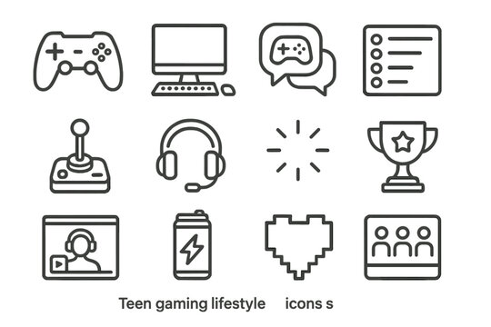 Teen gaming icons: entertainment for young gamers