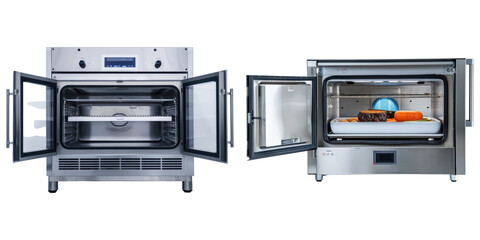 stainless steel food ovens with transparent background