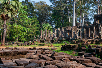 Ruins of Angkor Thom in Cambodia