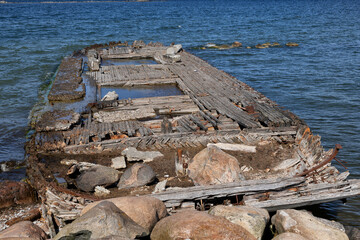 Kalaranna Shipwreck In Tallinn, Estonia