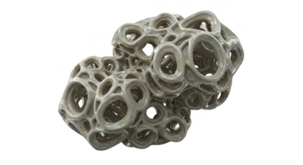 3D Abstract Transparent Background Complicated Circular Geometric Shapes Design