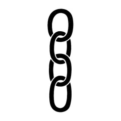 Obraz premium Minimalist black chain link illustration vector