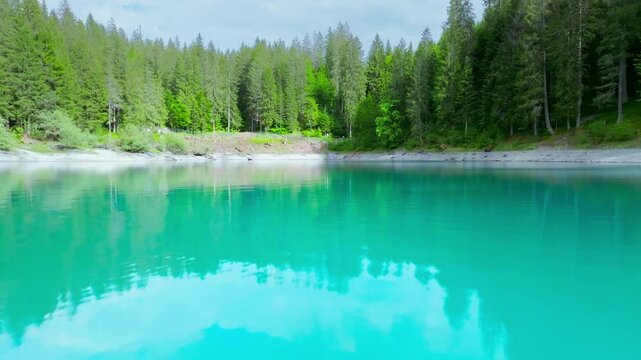 Lake Cauma - Caumasee - Breathtaking Beauty of swiss mountain Lake