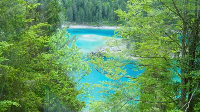 Lake Cauma - Caumasee - Breathtaking Beauty of swiss mountain Lake