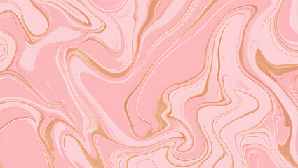 Pink marble with gold veins texture