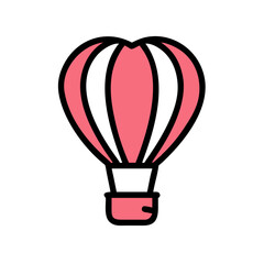 Obraz premium Hot Air Balloon Vector Icon