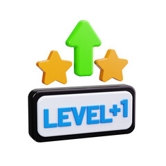 level 3d render icons