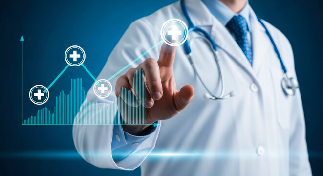 Doctor healthcare medical health medicine hospital clinic physician care technology digital graph