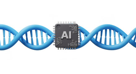 3d Ai Dna Helix Concept Tech Artificial Intelligence Chip Design
