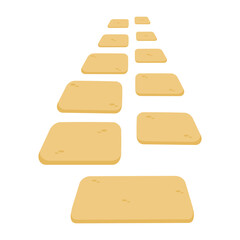 Illustration of Stepping Stones on Pathway