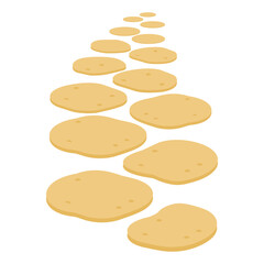 Illustration of Stepping Stones on Pathway