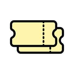 チケット・クーポン券のシンプルなベクターアイコン素材