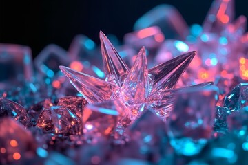 Crystal Structure With Rhythmic Light Patterns For Music Technology
