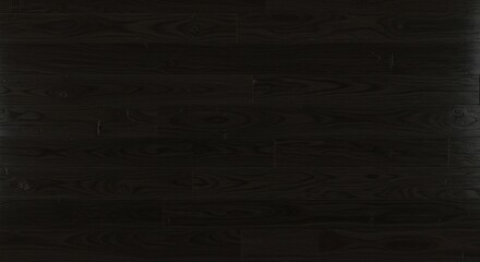 Dark wooden floor composed of horizontally laid planks with visible wood grain and subtle texture