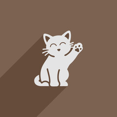 Cartoon cat vector illustration