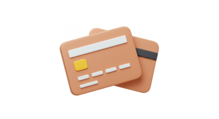 3D Render Credit Card Payment Finance Banking Online Shopping Cash