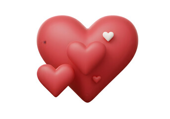 3d Heart Shape Love and Passion Romantic Symbol Illustration