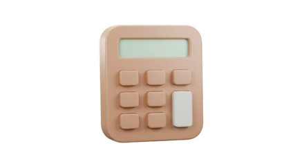 3D Pastel Calculator for Math Finance and Accounting Calculation Tool