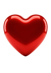 3d Illustration Of Red Heart Symbol On Transparent Background