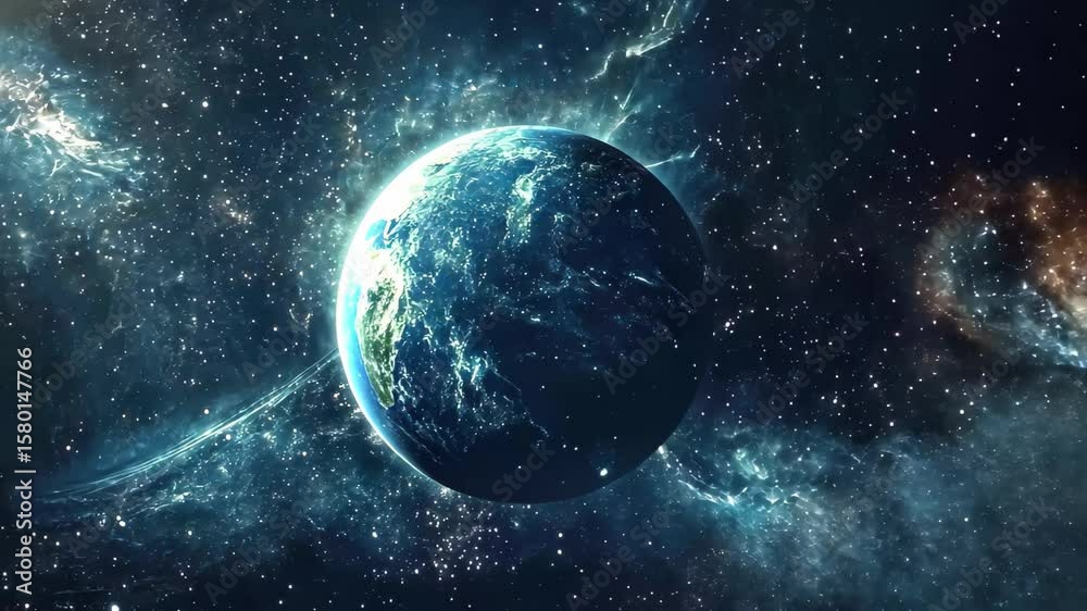 Canvas Prints exploring the vibrant galaxy with a stunning planetary view in outer space, outer space galaxy foota