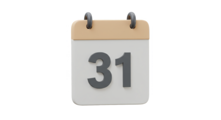 3d Rendering Calendar Date Event Marked Day Schedule Time Agenda