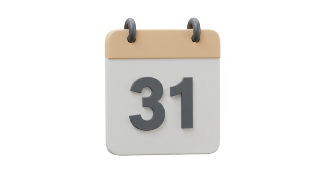 3d Rendering Calendar Date Event Marked Day Schedule Time Agenda