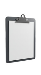 3d Rendering Clipboard Note with Paper Isolated on Transparent Background