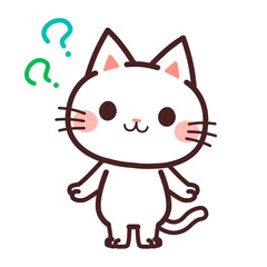猫のかわいいキャラクター　？　イラスト素材
