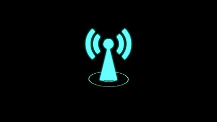 Wi-fi wireless internet network net connection icon logo wi-fi . technology wireless signal icon. wi-fi hotspot icon 