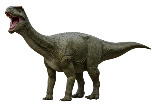 Illustration Full Body Dinosaur Render In Transparent Background