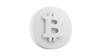 Obraz premium Bitcoin Cryptocurrency Coin Finance Digital Payment 3D Render Isolated
