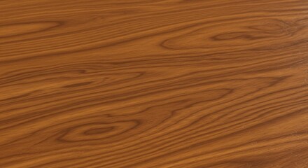 Fototapeta premium Textured closeup of a smooth reddishbrown wooden surface with natural grain patterns