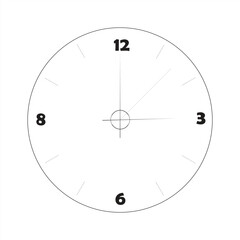 clock isolated on white