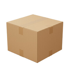 Cardboard Box Package Delivery Illustration With Transparent Background