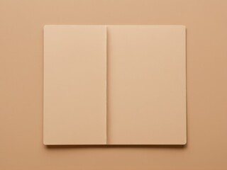  A Bauhaus-inspired single file folder exuding modernist geometry against a beige backdrop