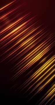 Golden shining lines. 4K Vertical