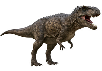 Obraz premium 3D Rendering Illustration of Gigantic Tyrannosaurus Rex Dinosaur on Transparent Background