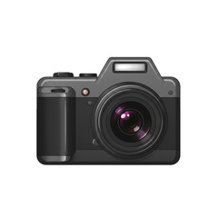 Detailed Isolated Digital Camera Lens Captures Still Life Photo Image