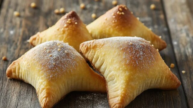 Sweet treats with a delicious coating, ready to be enjoyed. These bite-sized pastries are perfect for parties and holidays.