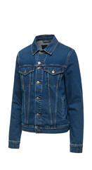 Denim Blue Jacket Apparel Fashion Clothing Style isolated PNG