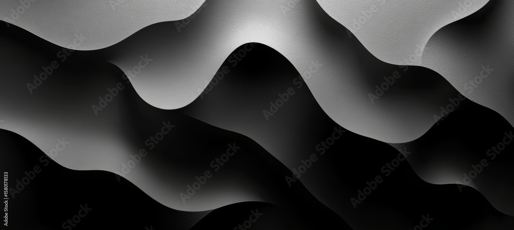 Poster modern abstract dark design with smooth textured paper surface and soft reflections for mockup