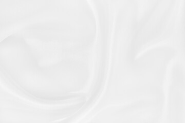White fabric texture background, detail of silk or linen pattern.