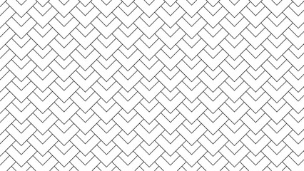Repeating chevron pattern in black and white creating a seamless geometric background design element